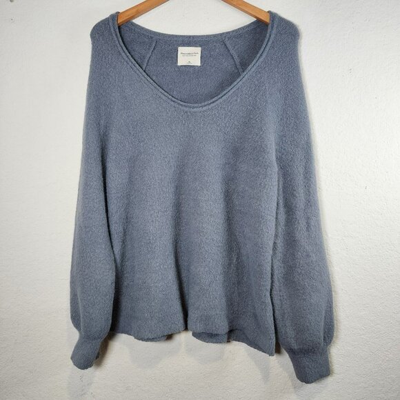 Abercrombie & Fitch Sweaters - Abercrombie & Fitch Sweater Womens XL Shirt  Blue Longsleeve Soft AF Collection